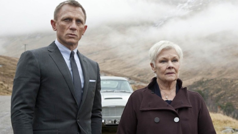 James Bond and M in the highlands in Skyfall