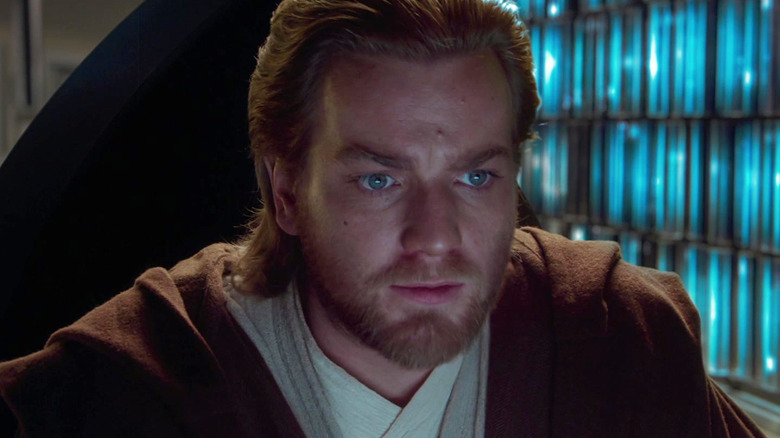 Obi-Wan Kenobi in the Jedi library in Star Wars: Attack of the Clones