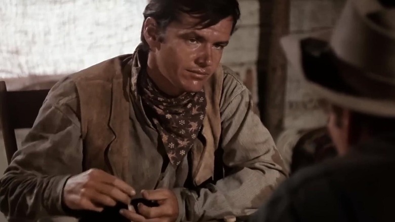 Jack Nicholson is sweating it in a farmouse as Wes in Ride in the Whirlwind