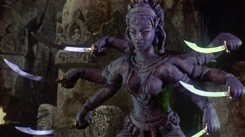 A living statue of Kali from The Golden Voyage of Sinbad