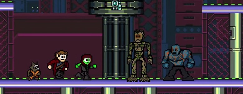 8-Bit Guardians Of The Galaxy Animated Short Film