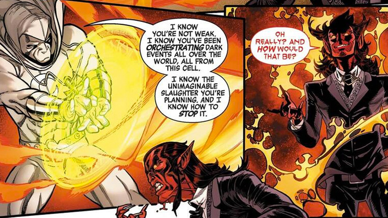 Moon Knight fights Mephisto in The Age of Khonshu