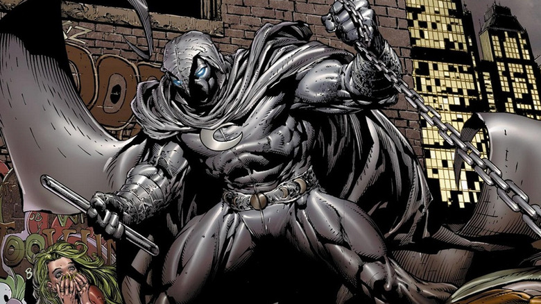 Moon Knight intimidates criminals in The Bottom