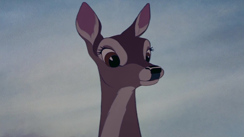 Paula Winslowe as Bambi's Mother looking around in alarm in Bambi