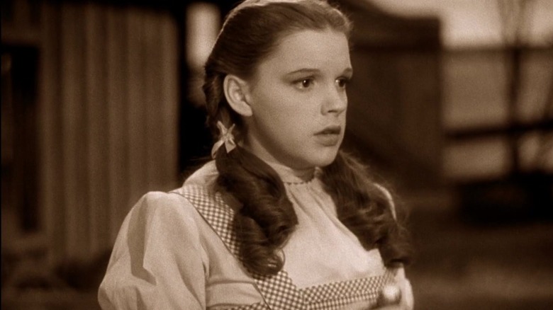 Dorothy on her farm in Kansas in The Wizard of Oz