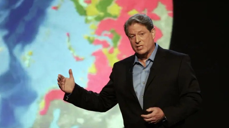 al gore gesturing planet earth
