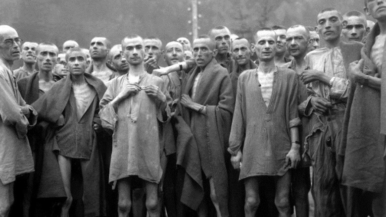 holocaust survivors standing