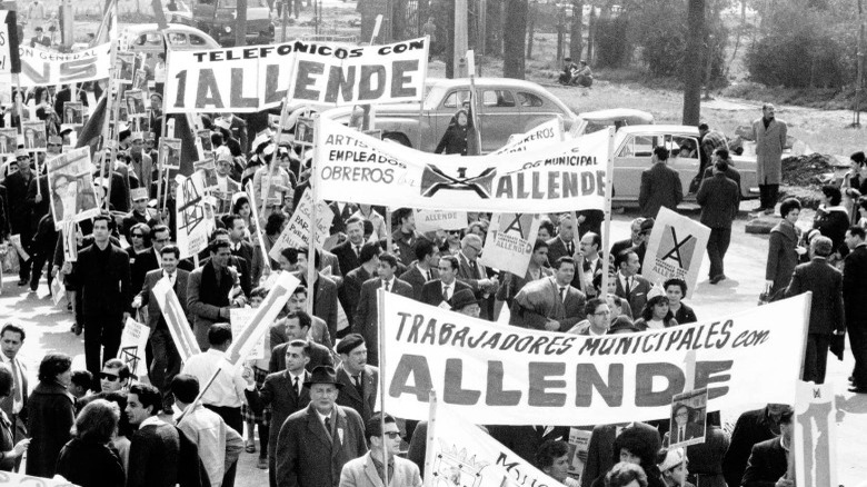 chilean protest allende