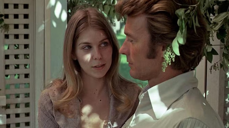 The Beguiled - Carol (Jo Ann Harris) seducing John McBurney (Clint Eastwood) in a garden