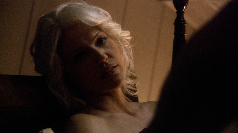 Number Six in bed on Battlestar Galactica