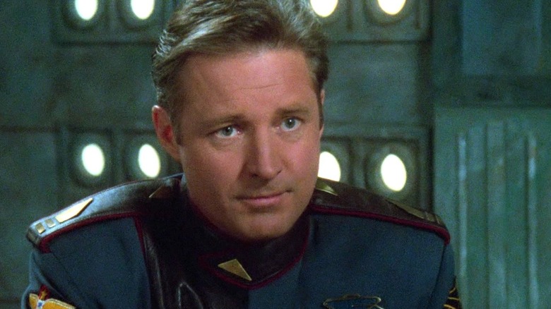 Captain John Sheridan wearing a uniform in Babylon 5