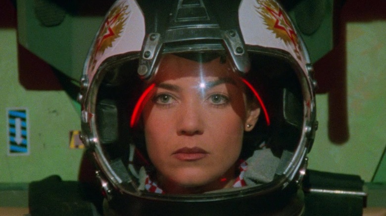 Susan Ivanova in pilot suit flying Starfury in Babylon 5