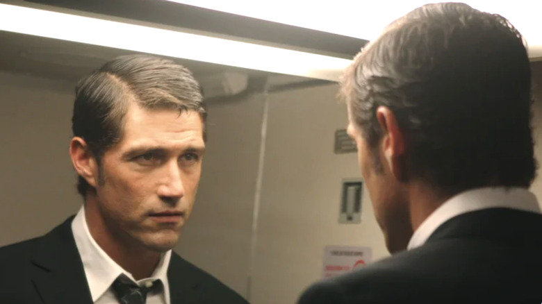 Lost, Jack Shepherd in season 6 looking at himself in the mirror
