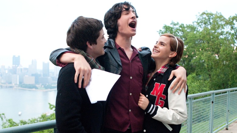 Charlie, Wissam and Patrick looks very happy together in the privileges of being the wall of the wall