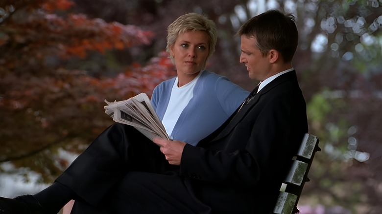Barrett and Carter working closely together to solve a case in Smoke and Mirrors