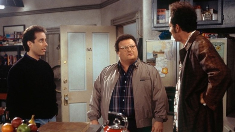 Jerry Seinfeld, Wayne Knight and Michael Richards in Seinfeld