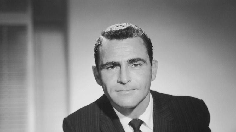 Rod Serling presenting The Twilight Zone