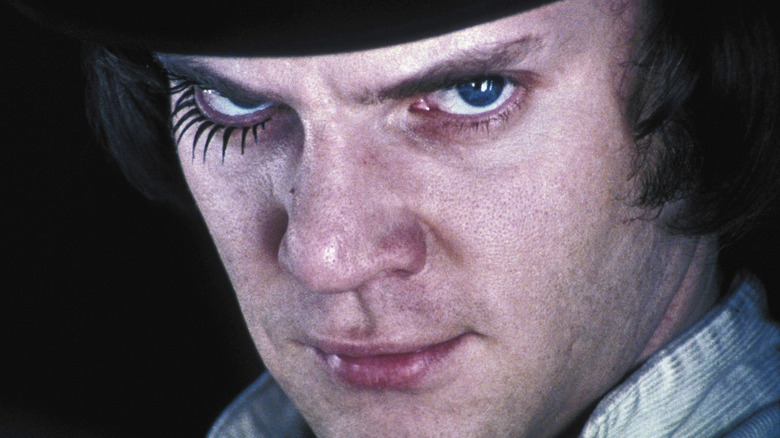 Malcolm McDowell in A Clockwork Orange