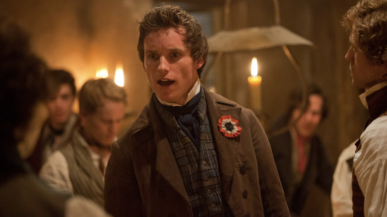 Eddie Redmayne as Marius in Les Misérables