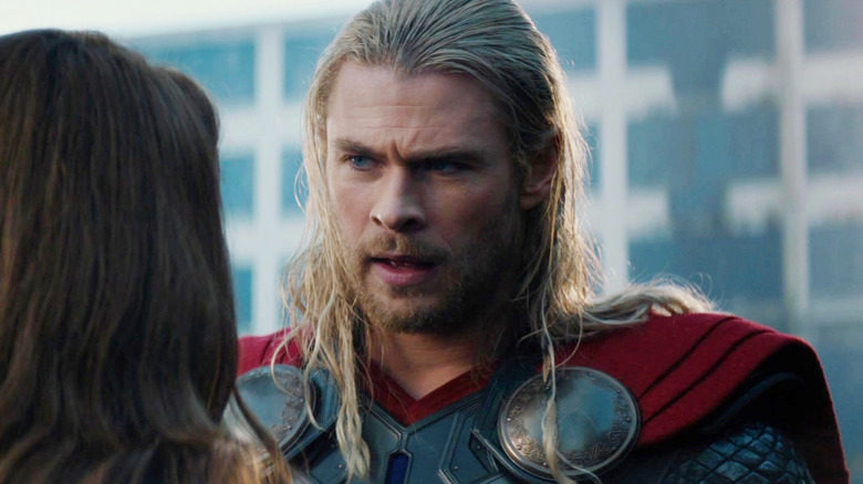 Thor looking dismayed in Thor: The Dark World
