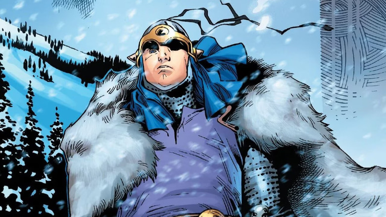 Balder the Brave wearing an eyepatch and fur coat in the Marvel Comics universe