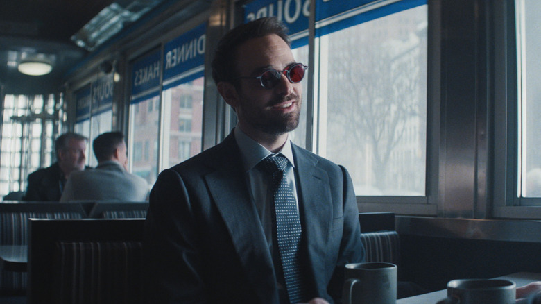 Matt Merdak walked over and sat in a snack cabin in Daredevil: born again