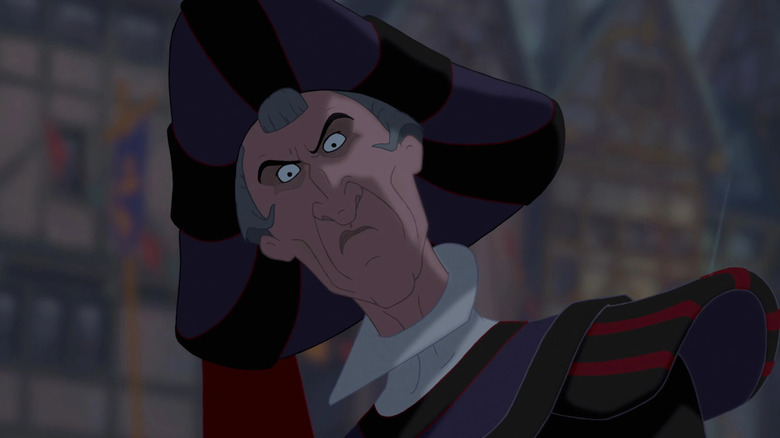 Judge Claude Frollo looking angry in The Hunchback of Notre Dame