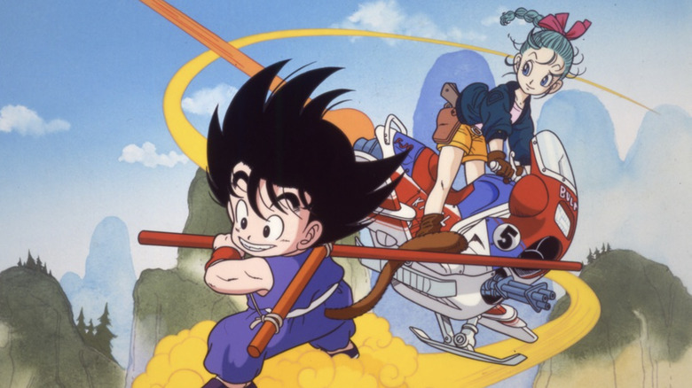 Goku and Bulma in Dragon Ball