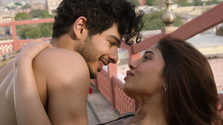 Ishaan Khatter's Prince Aviraaj Singh and Bhumi Pednekar's Sophia Shekhar embrace in The Royals