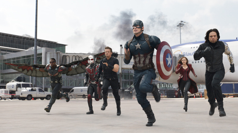 Captain America Civil War airport