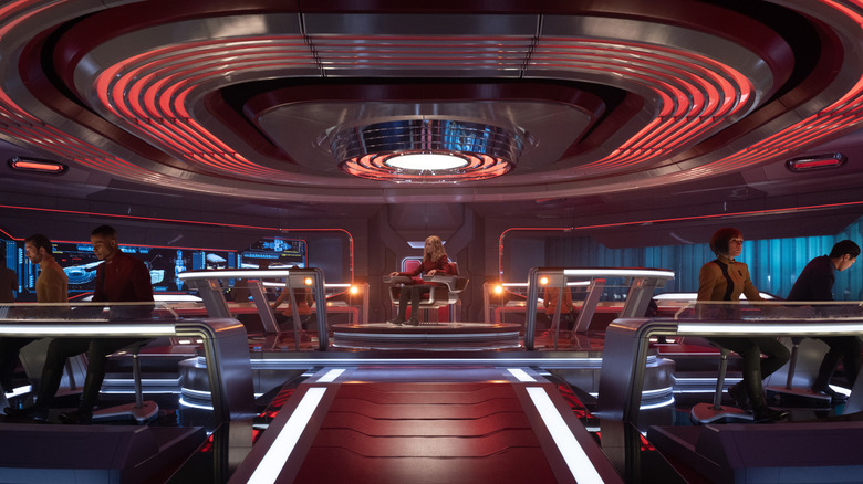 The bridge of the U.S.S. Athena on Star Trek: Starfleet Academy