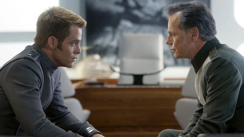 Greenwood with Chris Pine in Star Trek Into Darkness