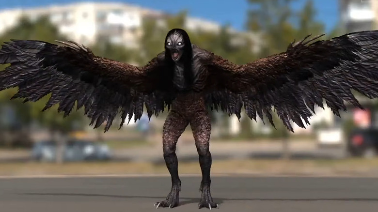 Harpy pre-production from First Look clip with actors/director