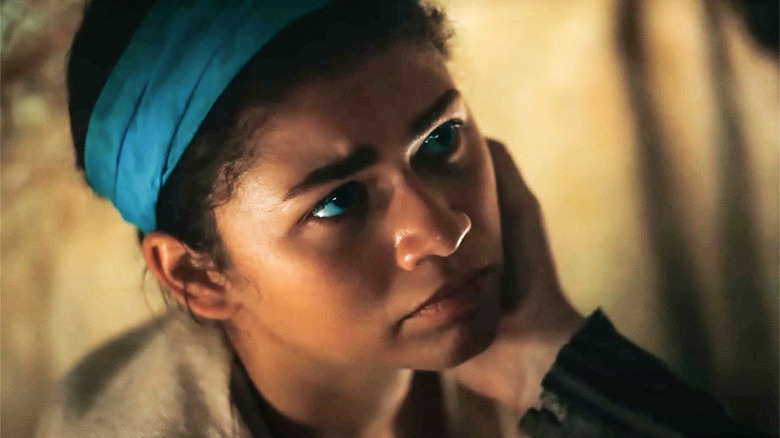 Zendaya as Chani with scarf in Dune 2