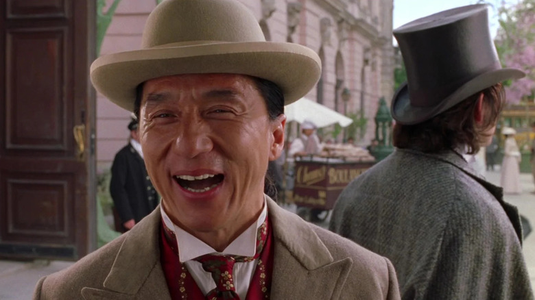 Jackie Chan as Passepartout laughing in Around the World in 80 Days (2004)