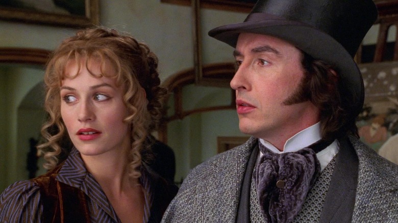 Cécile de France as Monique and Steven Coogan as Phileas Fogg looking interested in Around the World in 80 Days (2004)
