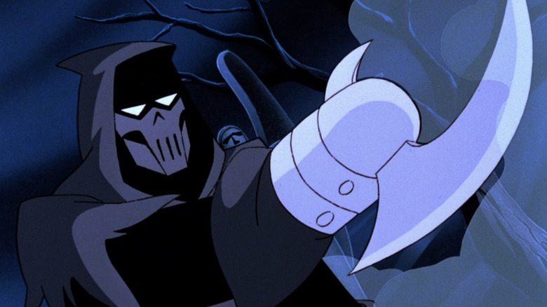 Batman: Mask of the Phantasm -- Phantasm extending their scythe arm