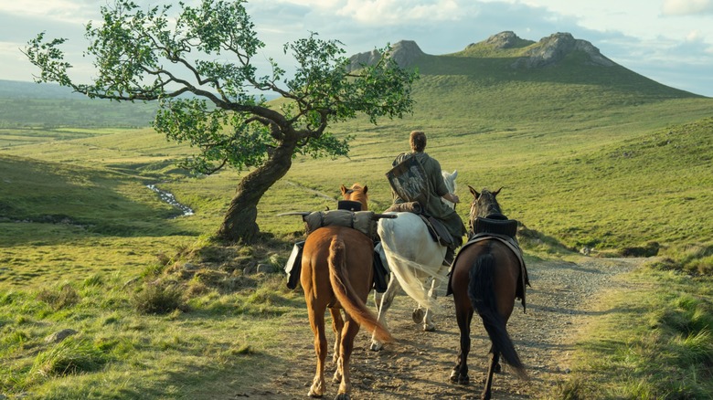 Dunk traversing the picturesque countryside in A Knight of the Seven Kingdoms