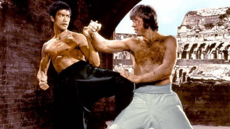 Bruce Lee and Chuck Norris in Way of the Dragon