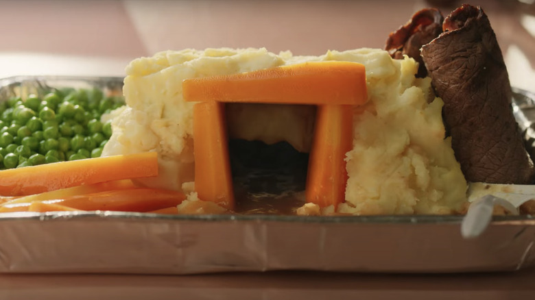 El puré de papas de Steve en una película de Minecraft