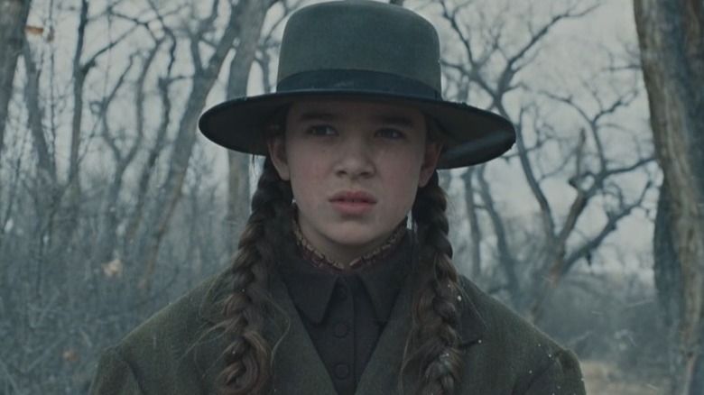 True Grit - Mattie Ross on horseback during winter