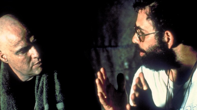 Francis Ford Coppola speaks to Marlon Brando in the documentary, Hearts of Darkness: A Filmmaker's Apocalypse