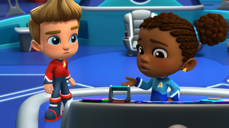 JR and Boo having a discussion on Star Trek: Scouts