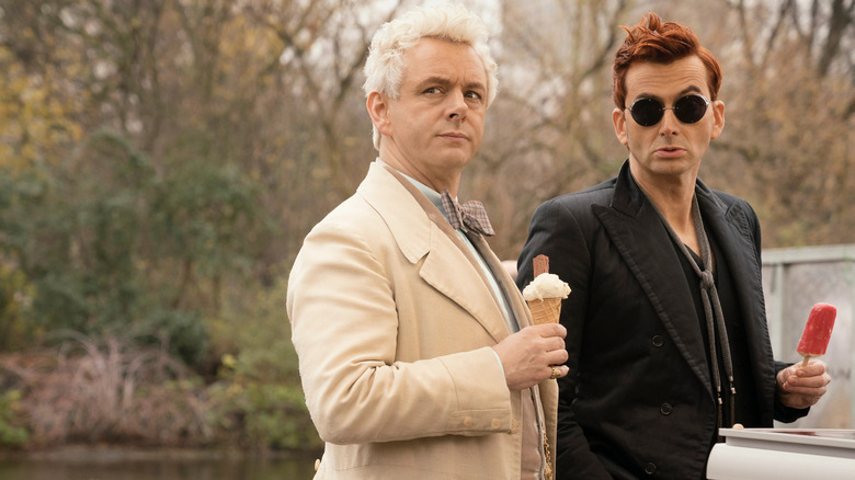 Michael Sheen and David Tennant in Good Omens