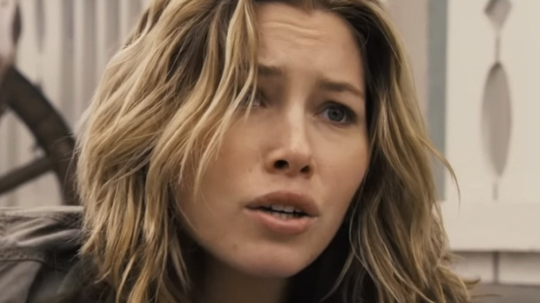 Liz with a distraught look on her face in Next