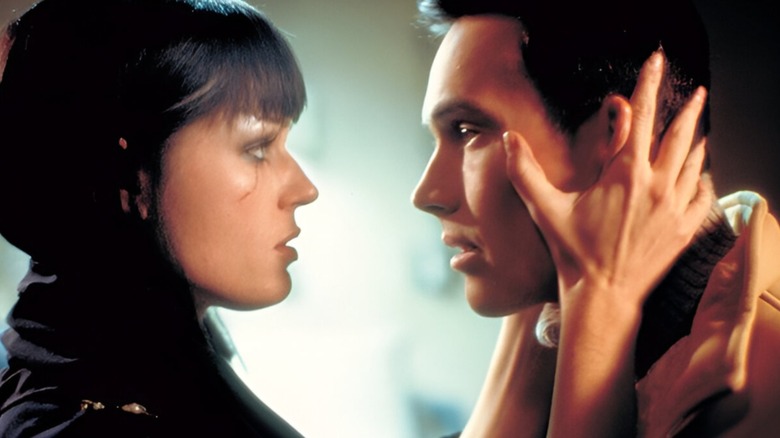 Jonathan and Aurora are embroiled in a lackluster romance in Rollerball