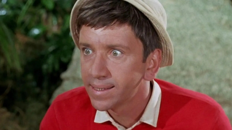 Bob Denver as Gilligan looking exasperated in Gilligan's Island