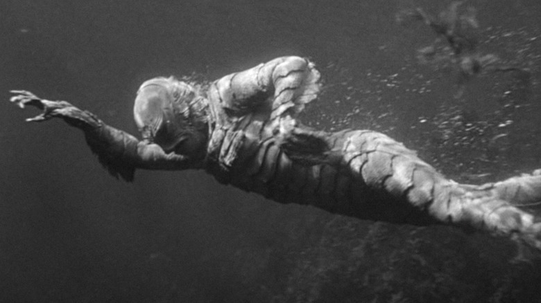Ricou Browning as the Gill-man swimming underwater in Creature from the Black Lagoon