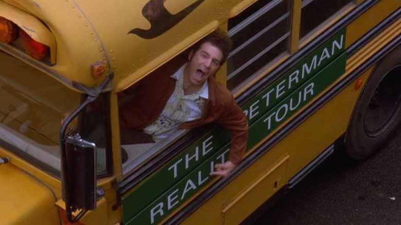 Kramer in his tour bus on Seinfeld.