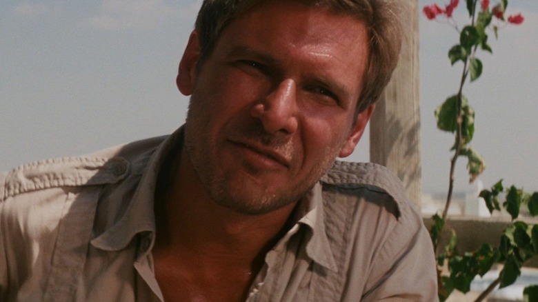 Indiana Jones smiling in Raiders of the Lost Ark